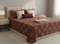 Teak Brown | Dark Current Collection Cotton Bedsheet | King Size Double Bedsheet – AthSVi Alayam