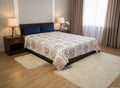 Jaipuri Medallion Block Print Comforter with Pillow Covers | Cotton Comforter King Size – AthSVi Alayam