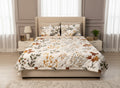 Autumn Botanical Leaf Quilted Comforter with Pillow Covers | Cotton Comforter King Size – AthSVi Alayam