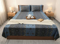 Grey | Dark Current Collection Cotton Bedsheet | King Size Double Bedsheet – AthSVi Alayam